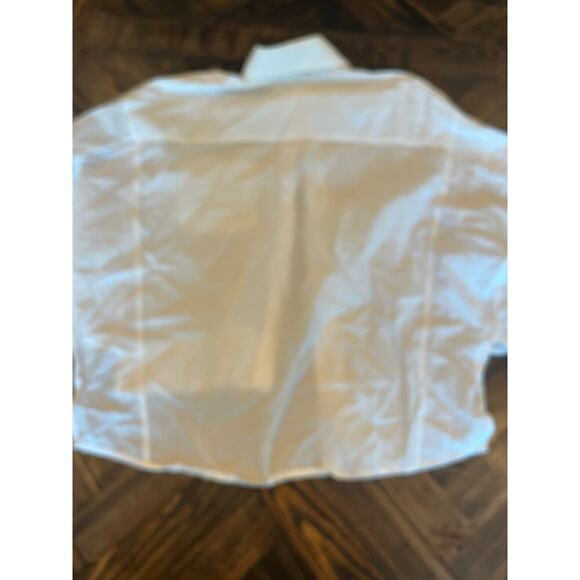 Oversized Sheer White Button Down Women Medium/Large Beachy Trip Resort Coverup - Picture 4 of 9